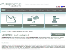Tablet Screenshot of liquidators.cz